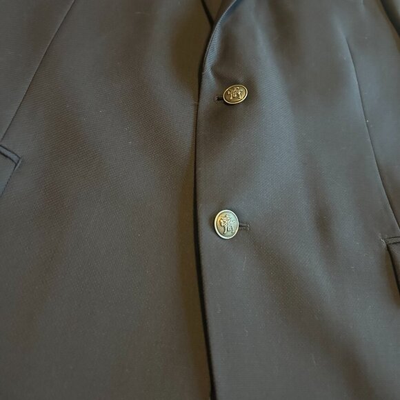 Ermenegildo Zegna Black Button-Down Blazer Jacket Sport Coat Classic Size 54R - Picture 15 of 15